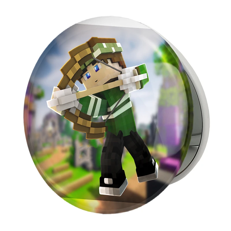 آینه جیبی خندالو طرح بازی ماینکرافت Minecraft مدل تاشو کد 23228 