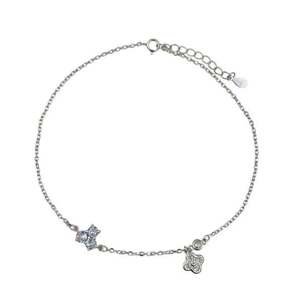 پابند نقره زنانه مدل ZF-FLOWER