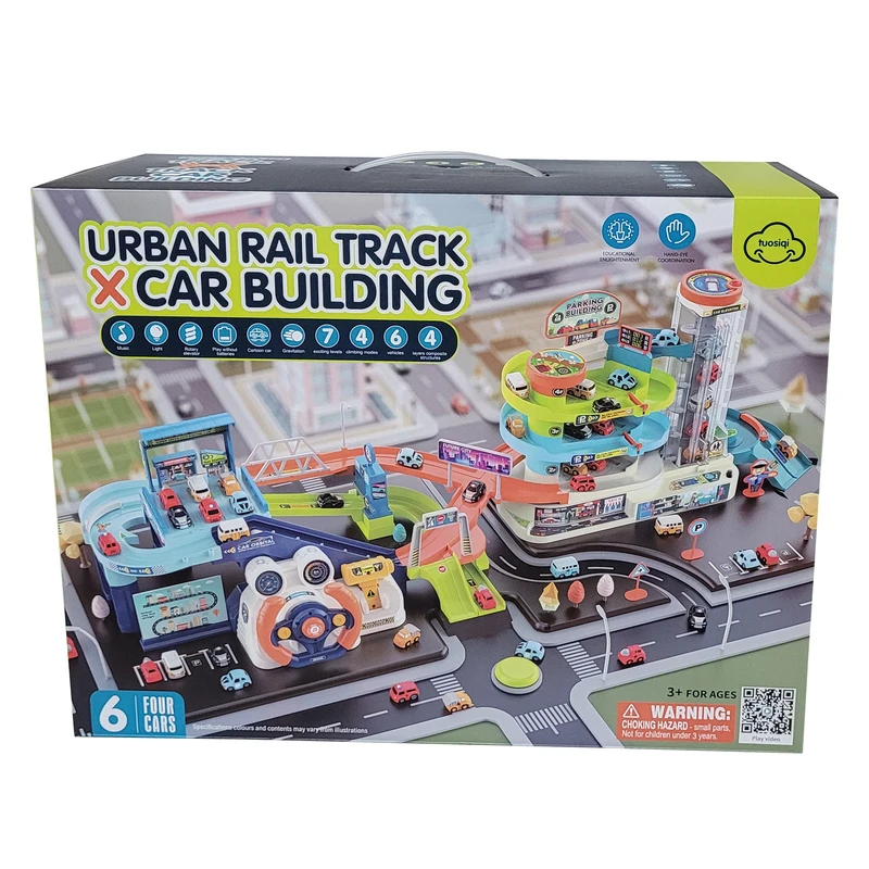 کیت ماشین بازی مدل پارکینگ طبقاتی و بالابر ماشین کد 10355