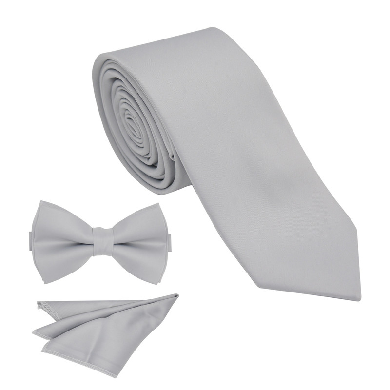 ست کراوات و پاپیون و پوشت مردانه مدل MSET122GYL