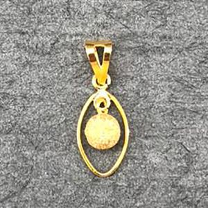 آویز گردنبند طلا 18 عیار زنانه دوست خوب طرح توپی مدل DK822
