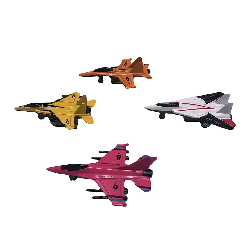 ماکت هواپیما مدل جت جنگنده فلزی مجموعه ۴ عددی