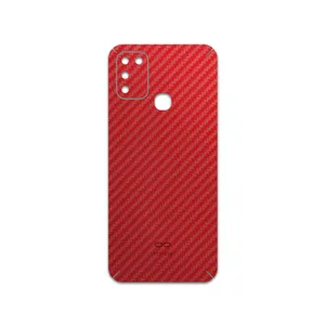 MAHOOT Red-Fiber Cover Sticker for Infinix Hot 11 Play