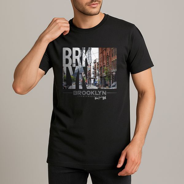 تی شرت آستین کوتاه مردانه موها فیتنس مدل  2622-BROOKLYN