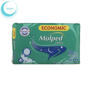 نوار بهداشتی روزانه مولپد سری Extra مدل X-Large Night With Wings بسته 20 عددی
