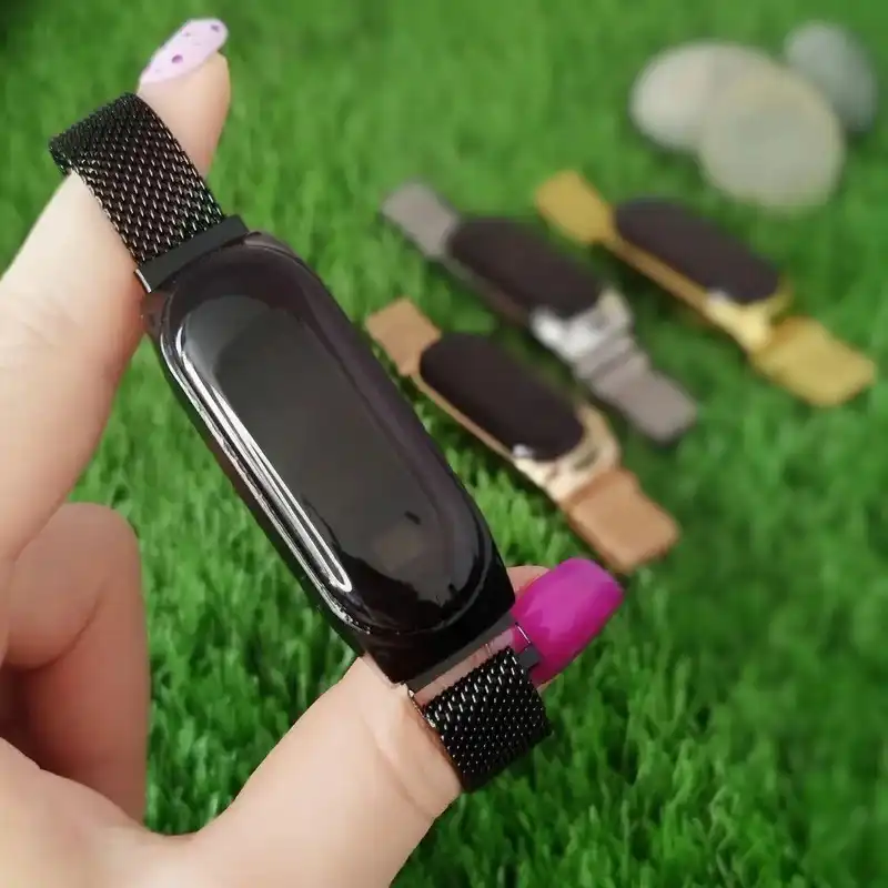 ساعت مچی دیجیتال مدل حصیری مگنتی طرح قلب Mki