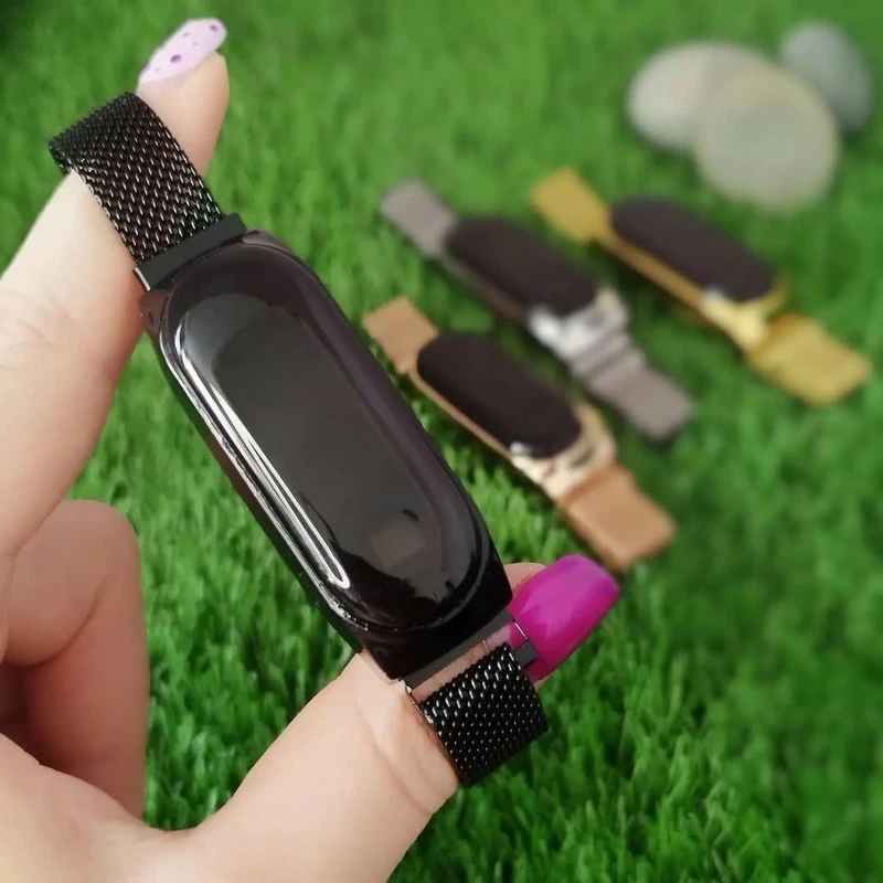 عکس شماره 3 : ساعت مچی دیجیتال مدل حصیری مگنتی طرح قلب mki