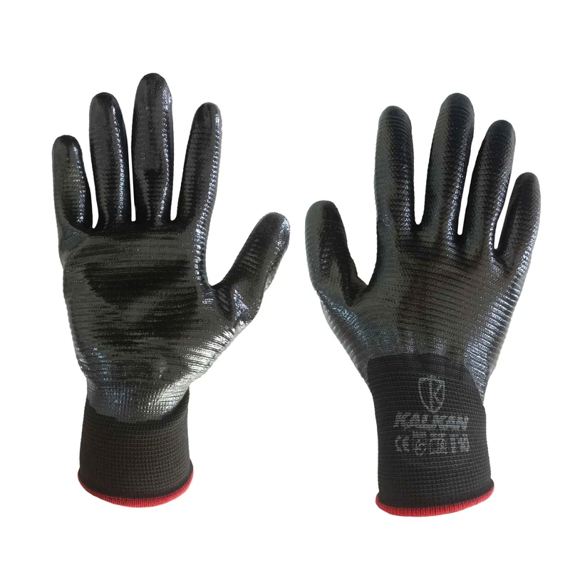 دستکش ایمنی کالکان مدل زبرا فول نیتریل 4/4