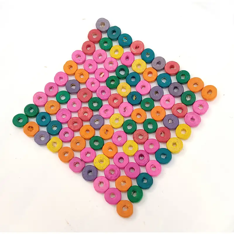 مهره دستبند مدل rainbow بسته 100 عددی