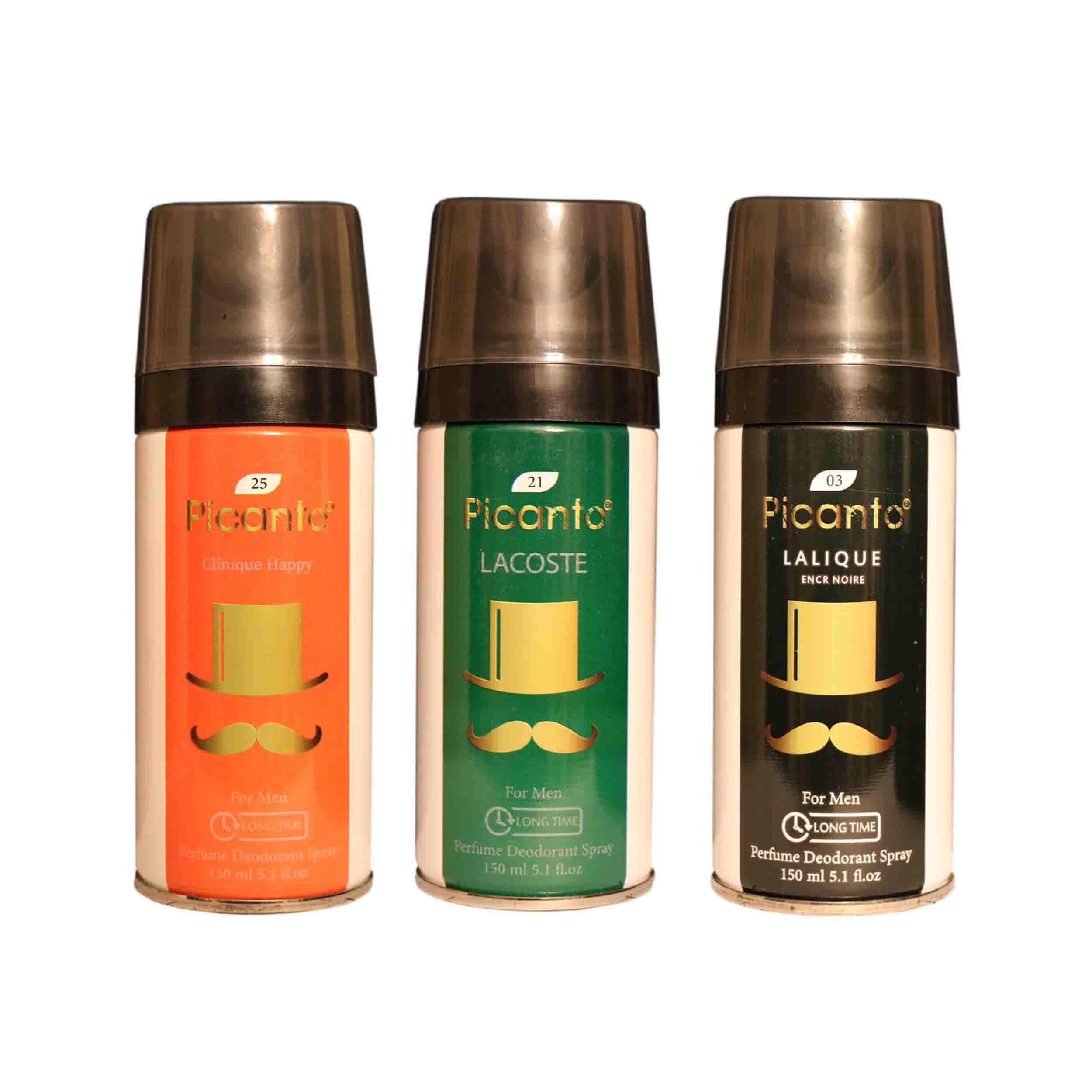 اسپری خوشبو کننده بدن مردانه پیکانتو مدل P23 حجم 150 میلی لیتر مجموعه 3 عددی