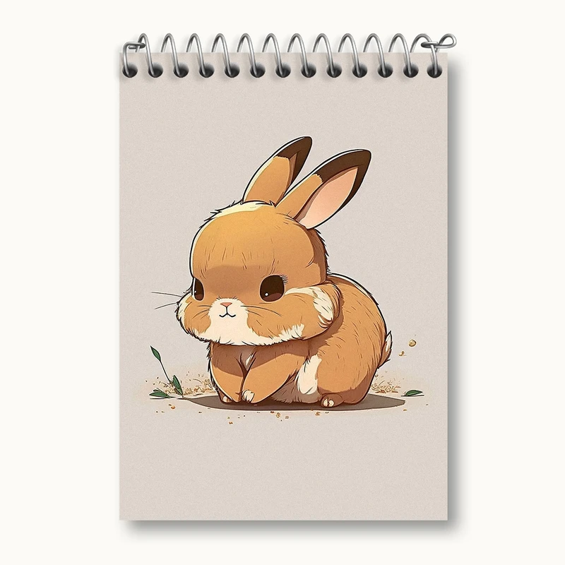 دفتر یادداشت 50 برگ خندالو مدل خرگوش کیوت کد N1470