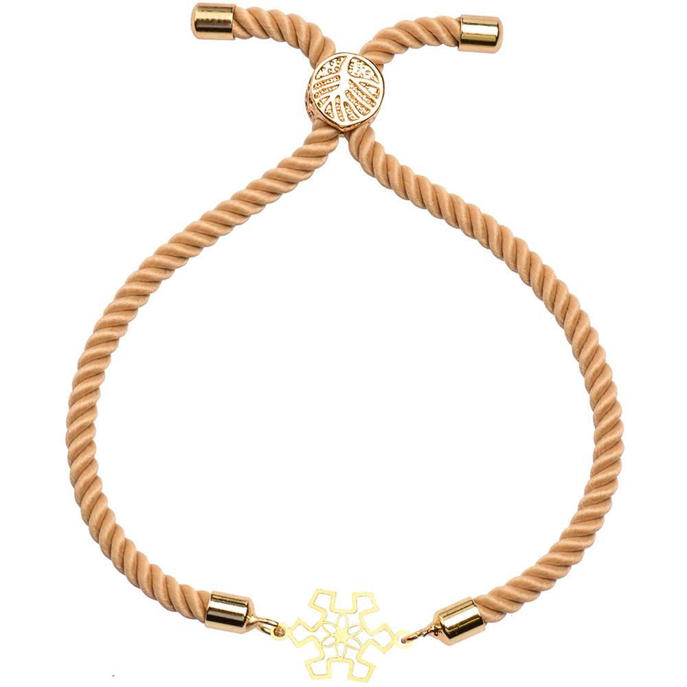 دستبند طلا 18 عیار زنانه کرابو طرح دونه برف مدل Kr1588