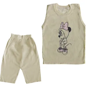 ست تاپ و شلوارک دخترانه مدل MINI-ZRD