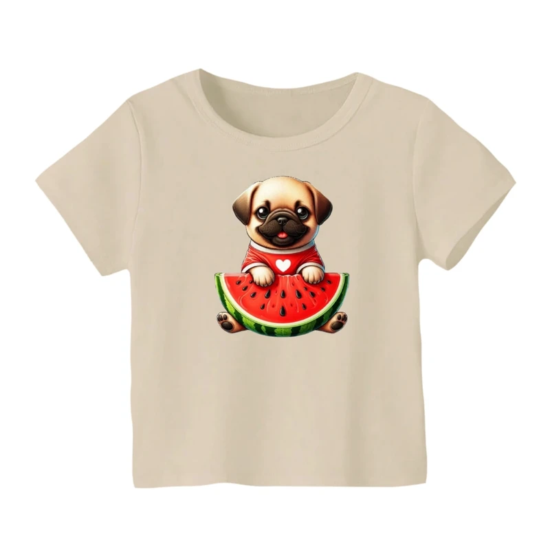 تی شرت آستین کوتاه بچگانه مدل سگ یلدایی کد 4
