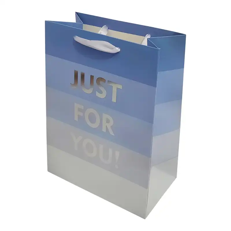 پاکت هدیه طرح راه راه مدل JUST FOR YOU کد 11100978