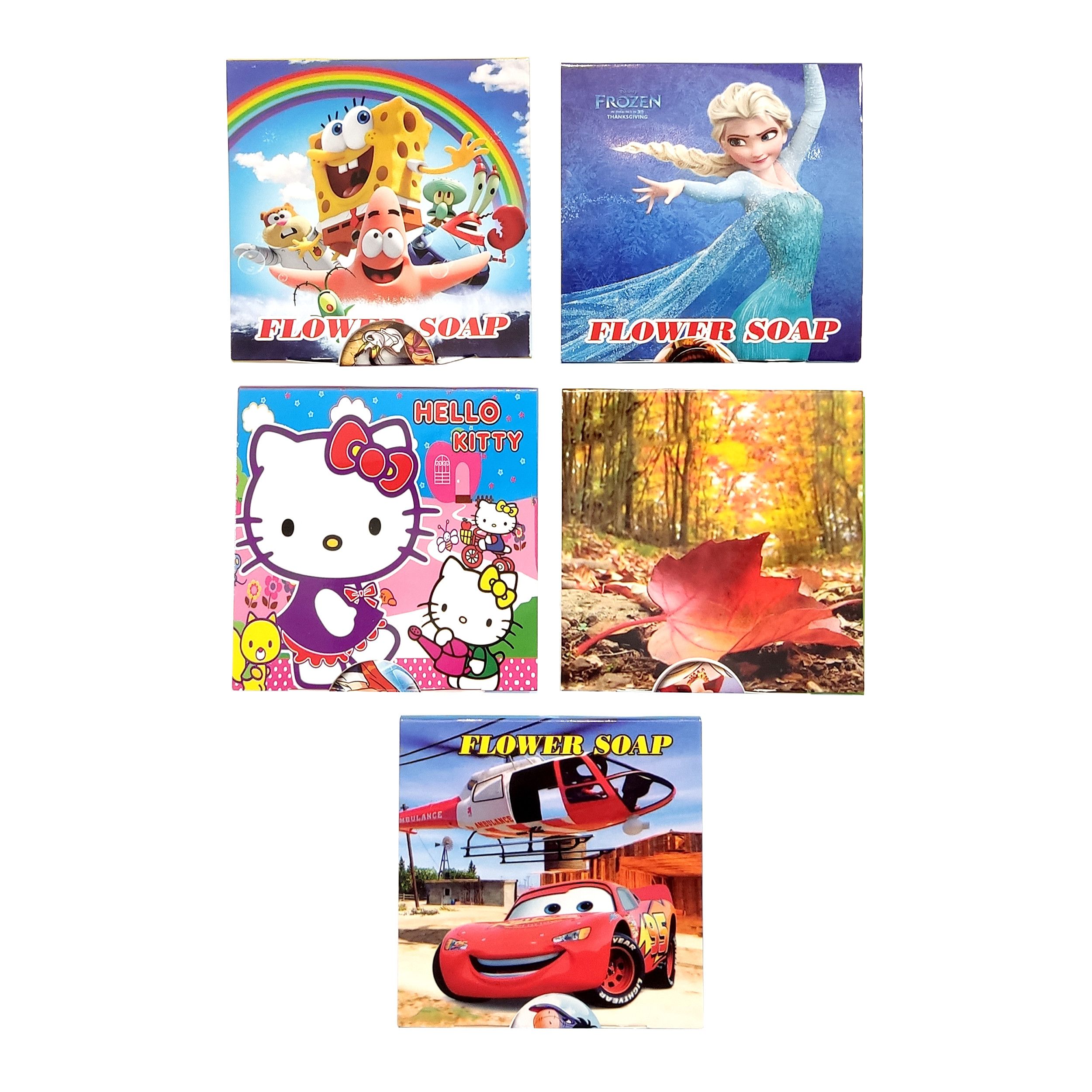 صابون کاغذی فلاور سواپ مدل فانتزی وزن 50 گرم مجموعه 5 عددی