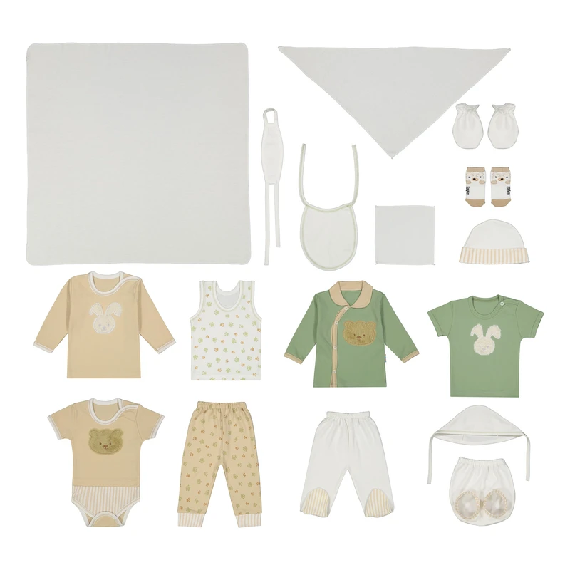 ست 17 تکه لباس راحتی نوزادی مدل موش و خرگوش