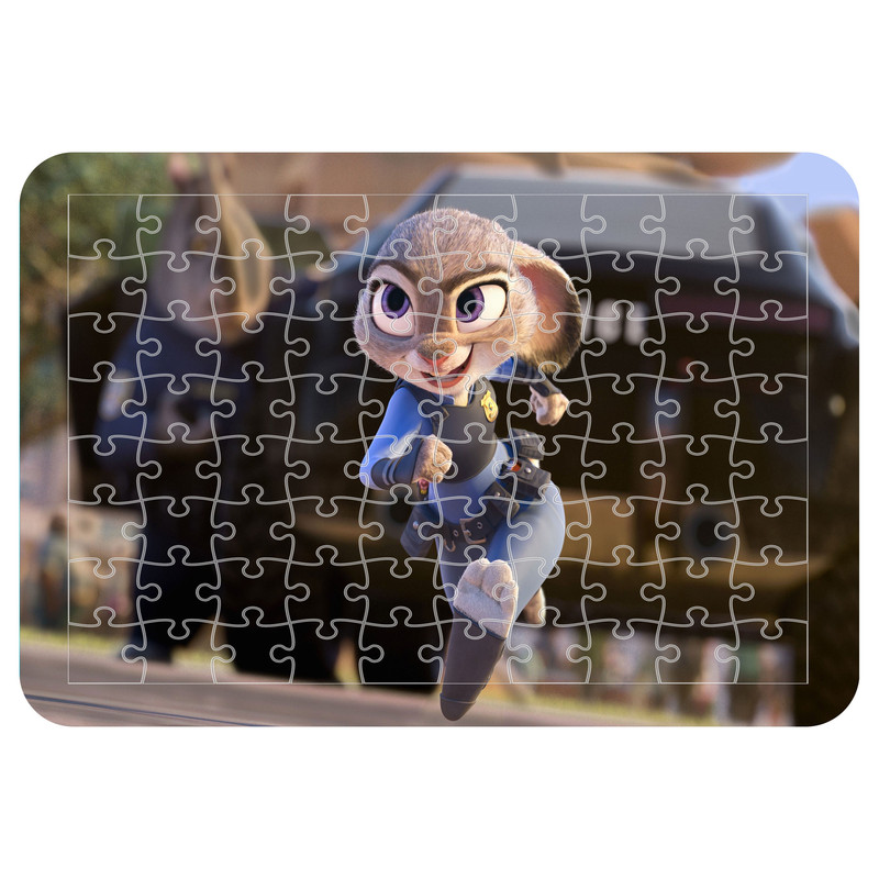 پازل 54 تکه اطلس آبی طرح کارتون زوتوپیا  مدل P1637