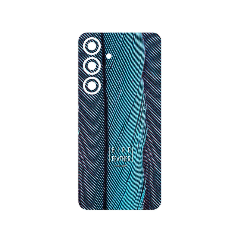 برچسب پوششی ماهوت مدل Turquoise feathers مناسب برای گوشی موبایل سامسونگ Galaxy S24
