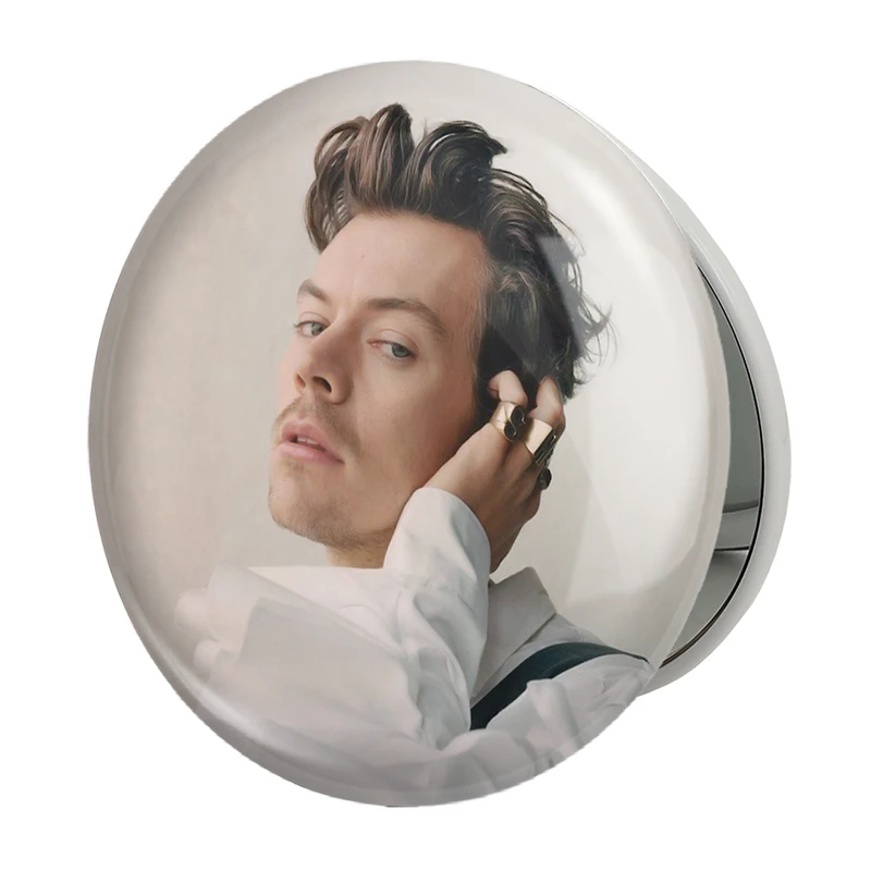 آینه جیبی خندالو طرح هری استایلز گروه موسیقی وان دایرکشن One Direction مدل تاشو کد 18914