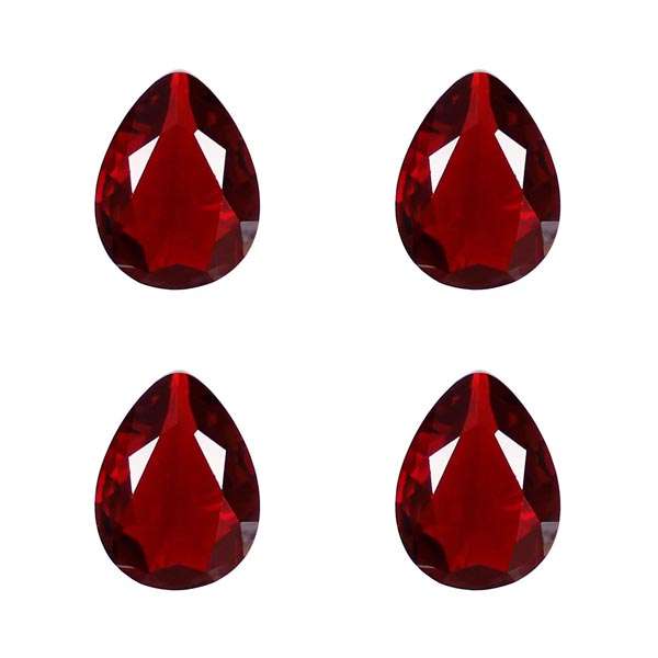 سنگ یاقوت سرخ کد F672610 بسته 4 عددی