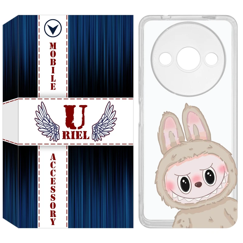 کاور یوریل مدل Clear کد 119 طرح لبوبو Labubu مناسب برای گوشی موبایل شیائومی Redmi A3 / A3x