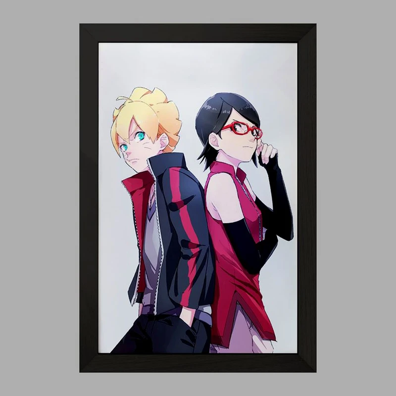 تابلو خندالو مدل بوروتو ‌و سارادا انیمه بوروتو Boruto  کد 13123