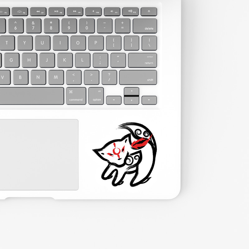 استیکر لپ تاپ و موبایل بووم طرح انیمه مدل Okami King کد PS139