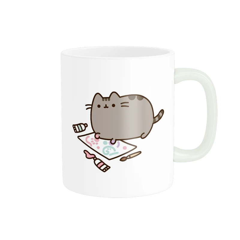 ماگ پادآفرین مدل فانتزی طرح گربه کیوت و بامزه کد p9827