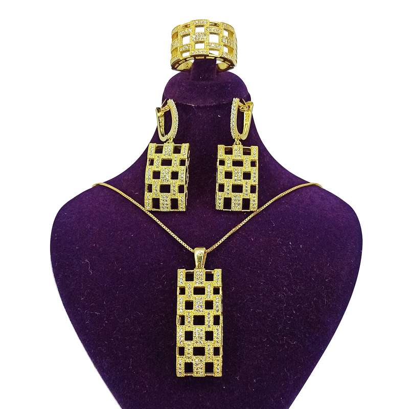 نیم ست نقره زنانه سلین کالا مدل برلیان ce-As231