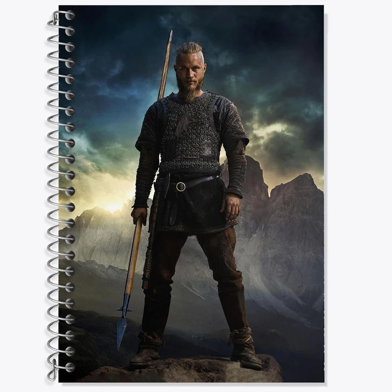 دفتر لغت 50 برگ خندالو مدل رگنار سریال وایکینگ ها Vikings کد 29109