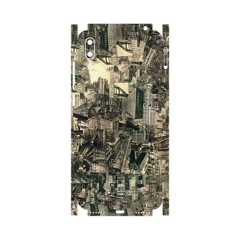 برچسب پوششی ماهوت مدل Collage of Skyscraper-FullSkin مناسب برای گوشی موبایل هوآوی Y7 Pro 2019