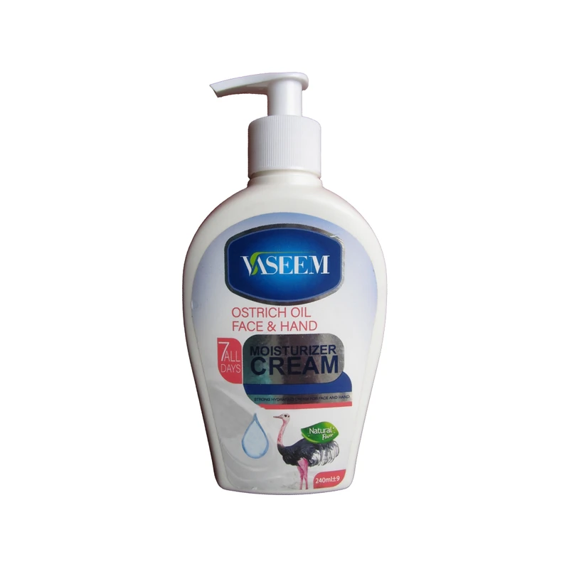 کرم آبرسان وسیم مدل روغن شترمرغ حجم 240 میلی لیتر