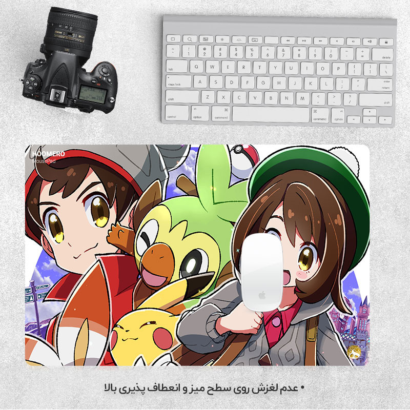 ماوس پد هومرو مدل ML283-SIZE2437 طرح انیمه pokemon
