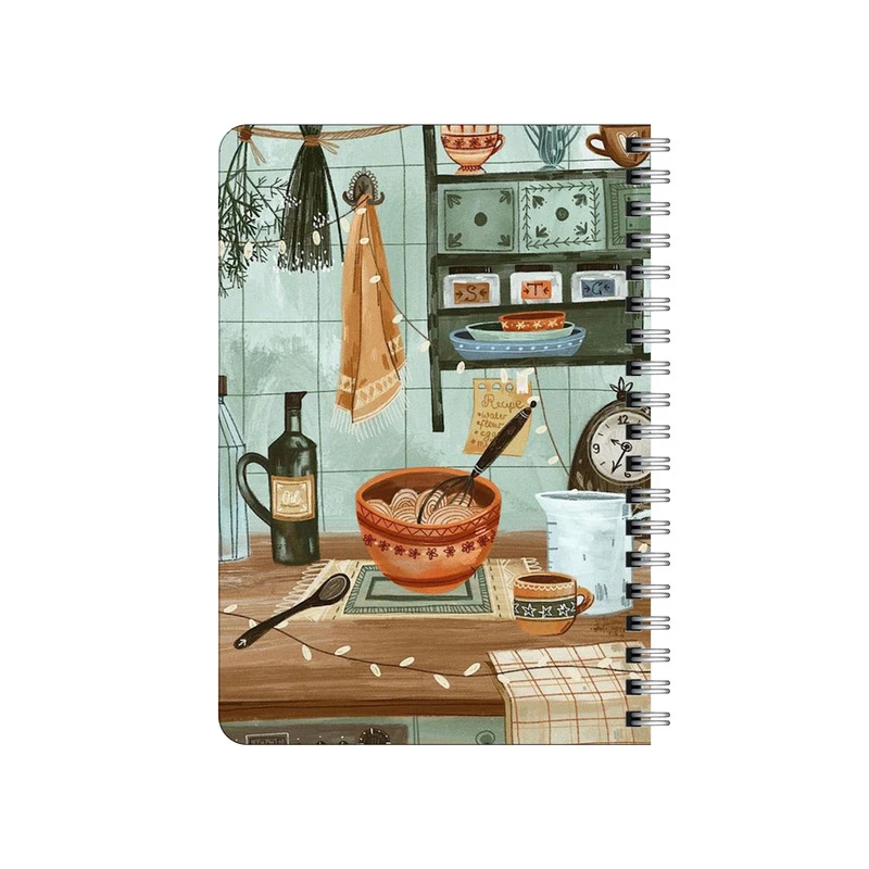 دفترچه یادداشت بامبیلیپ مدل چوبی طرح آشپرخانه وینتیج کد 3645020