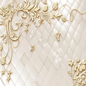 پوستر دیواری سه بعدی مدل گل و پروانه کد G9