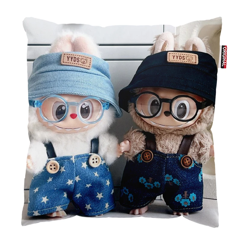 کوسن پاد آفرین مدل عروسک لبوبو کد PK401987 سایز 40*40 سانتی متر