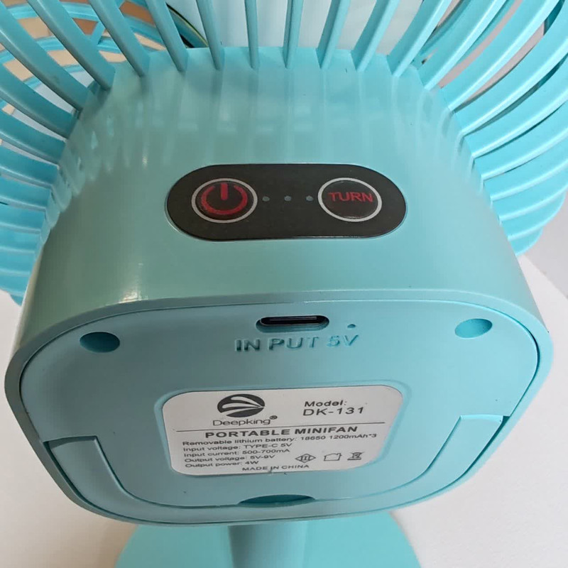 پنکه رومیزی دیپ کینگ مدل DK-131 ظرفیت 3600 میلی آمپر