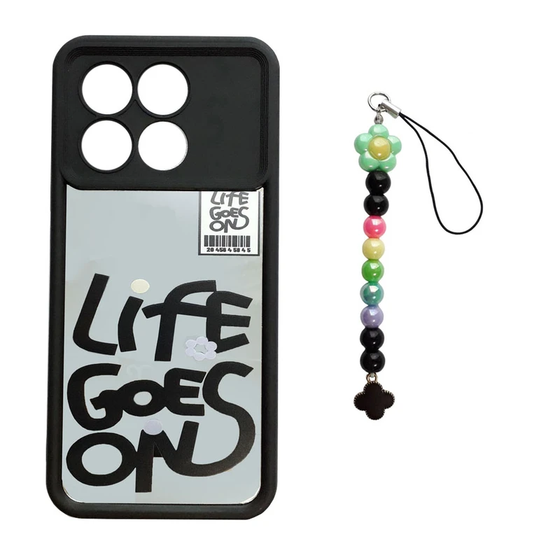 کاور طرح آیینه مدل زندگی کد A11755 مناسب برای گوشی موبایل شیائومی Redmi K70E / X6 Pro به همراه بند آویز