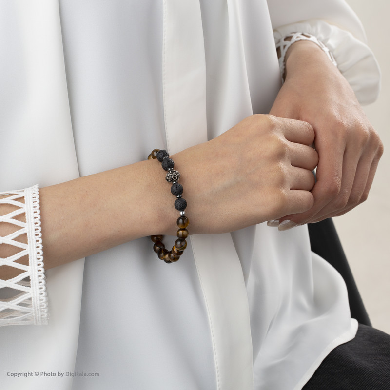 دستبند نقره مردانه مانچو مدل bs012