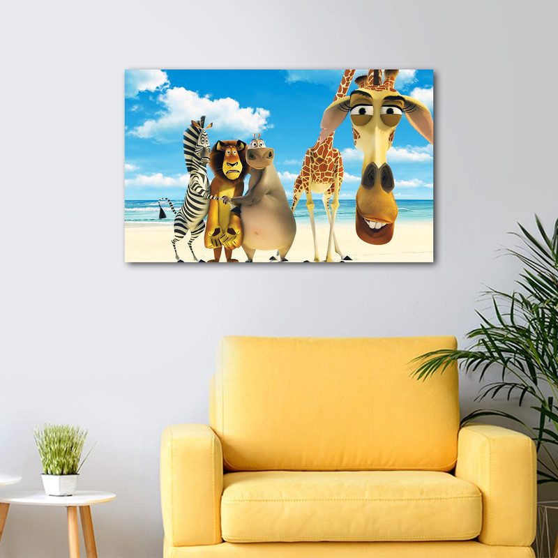 تابلو شاسی عرش مدل فانتزی انیمیشن ماداگاسکار کد As4100