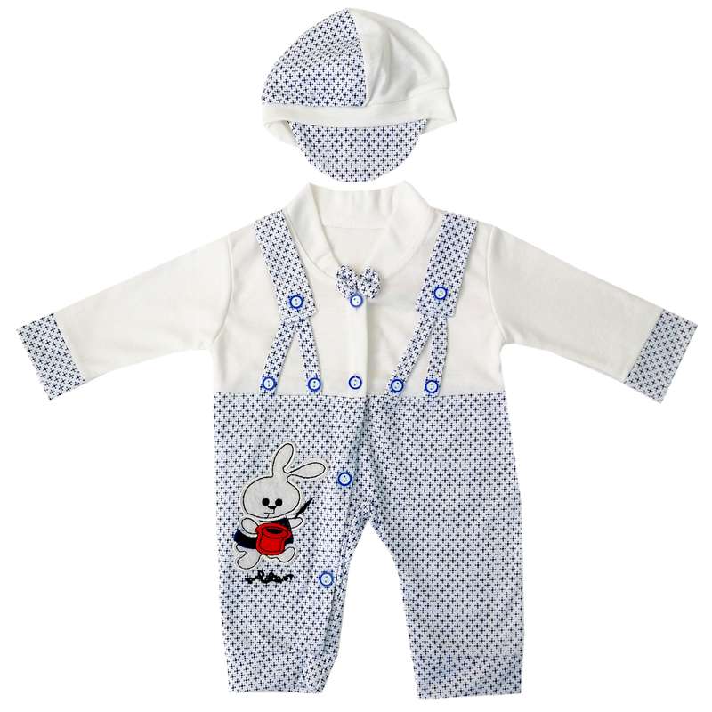 ست سرهمی و کلاه نوزادی مدل SHN-10