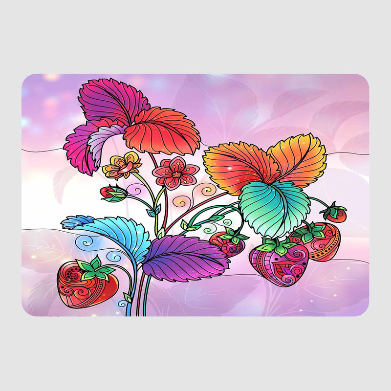 استیکر لپ تاپ مدل توت فرنگی کد P-139 مناسب برای لپ تاپ 15.6 اینچ