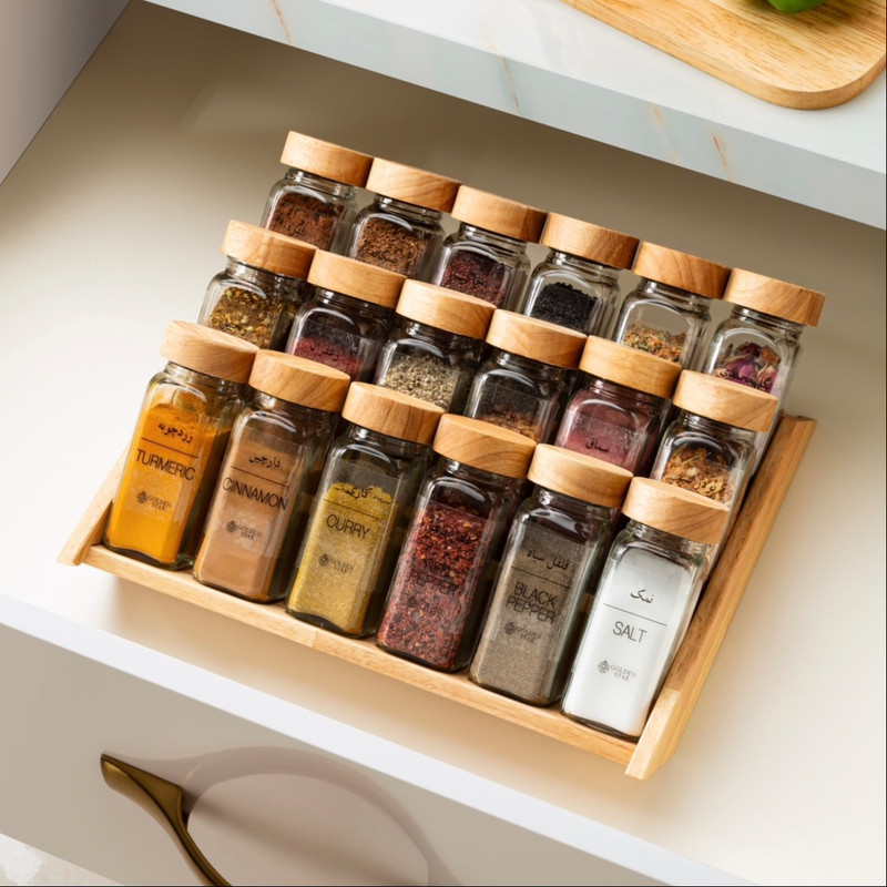 ست جاادویه 18 پارچه گلدن استار مدل مکارتی RM14 همراه با استند