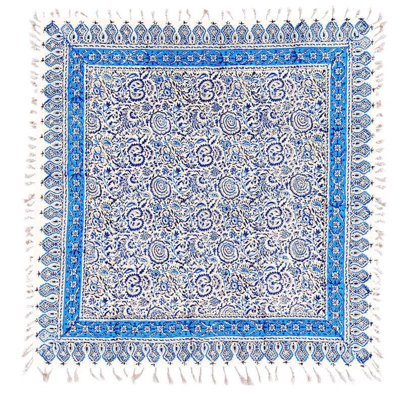 رومیزی قلمکار مدل گل اناری