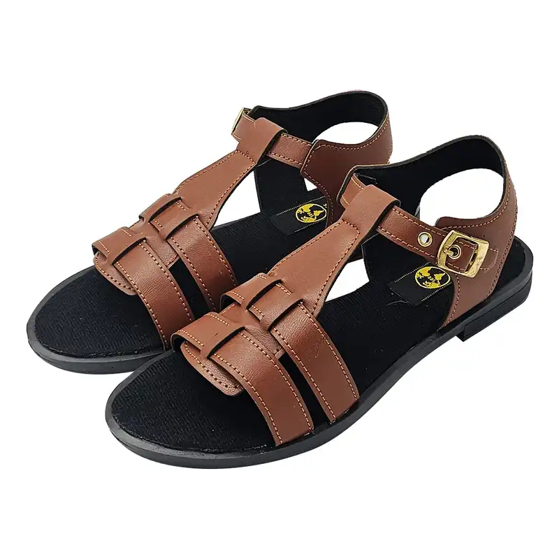 صندل زنانه سیی مدل رومی  یونانی کد 2102.1