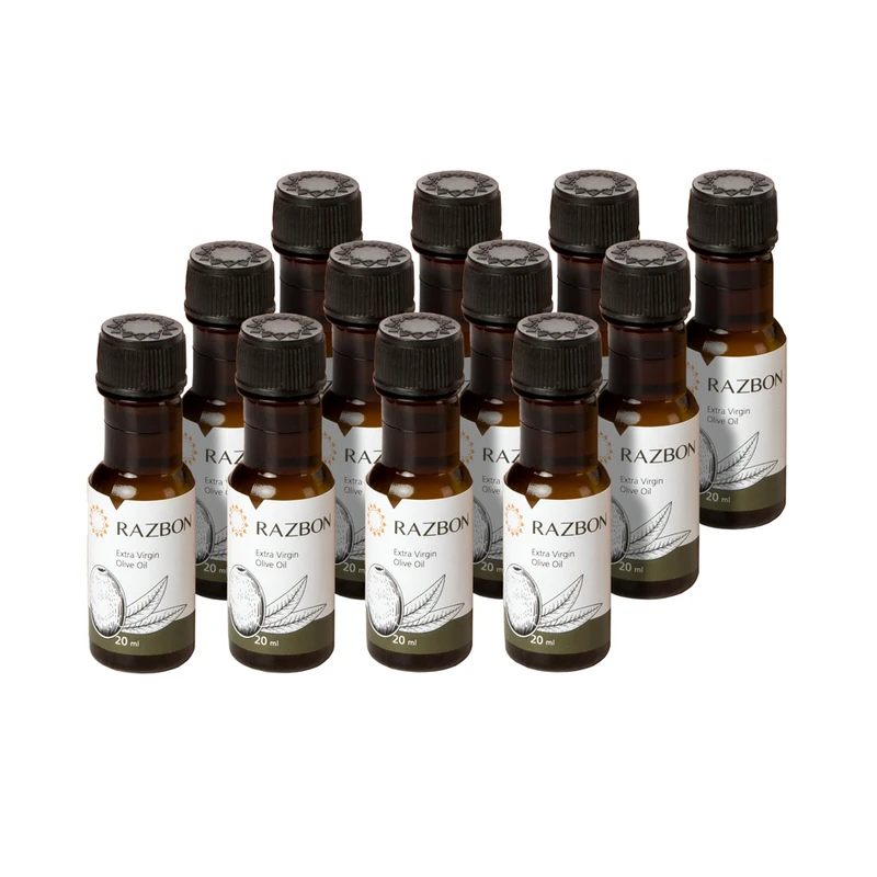 روغن زیتون بابو پریمیوم فرابکر طعم‌دار رزبن - 20 میلی لیتر بسته 12 عددی
