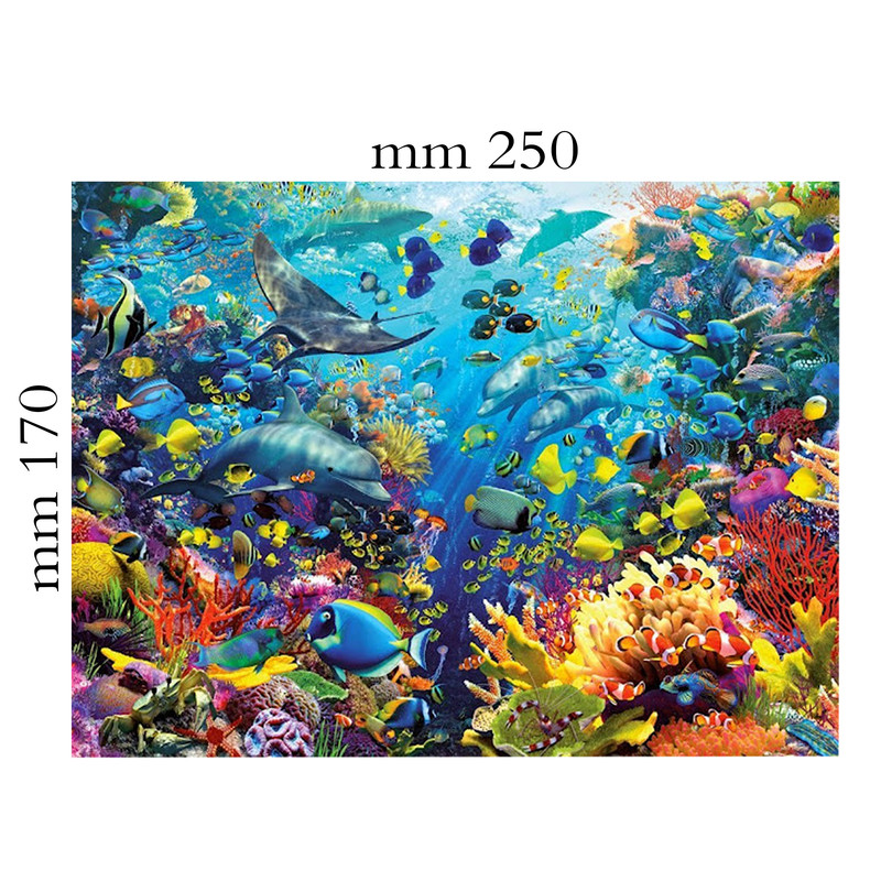 پازل 144 تکه طرح بهشت زیر آب کد 01 بسته 20 عددی