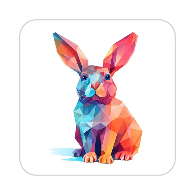 زیر لیوانی کاکتی طرح حیوانات رنگی مدل mp25968