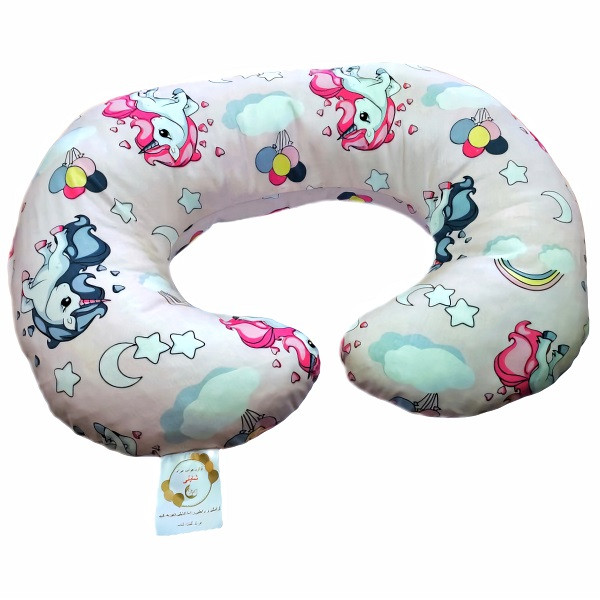 تشک خواب نوزاد شایلی مدل اسب تک شاخ به همراه بالش بسته 3 عددی